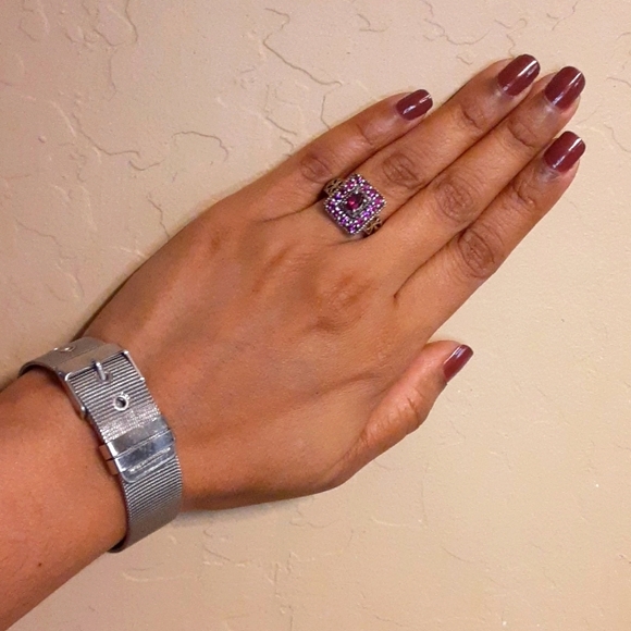 925 Genuine Untreated Grape Rhodolite Garnet. FIRM. Every Day Elegance. FIRM. - Picture 5 of 15